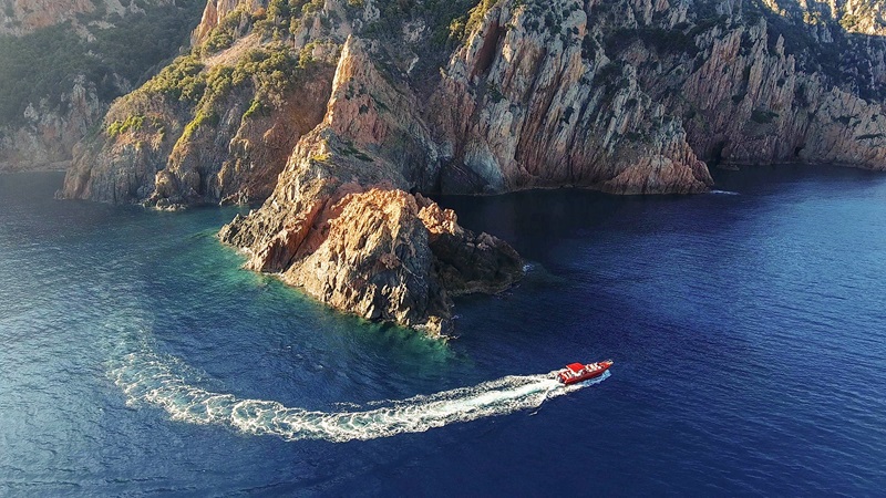 Balade en mer en Corse