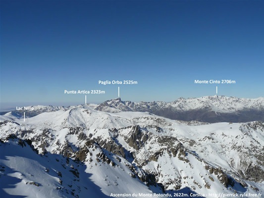Vue depuis le Monte Cinto