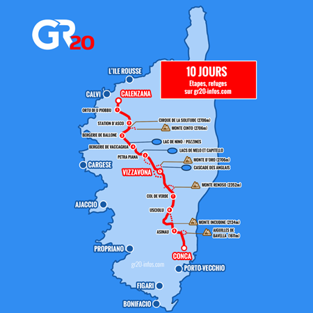 Randonnée GR20 en Corse