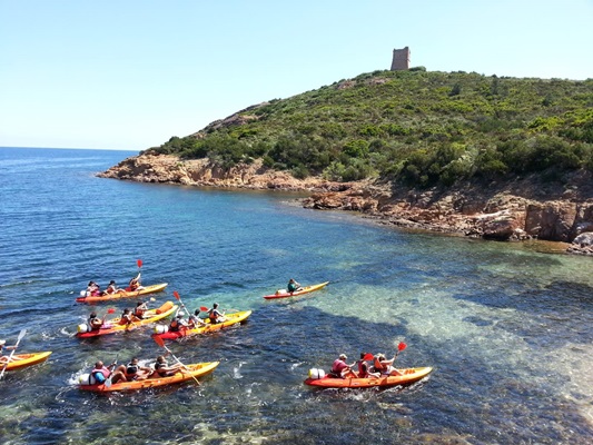 Kayak en Corse